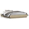 vidaXL Bed Frame with LED without Mattress Sonoma Oak 150x200 cm King Size