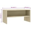 vidaXL TV Cabinet Sonoma Oak 80x40x40 cm Engineered Wood