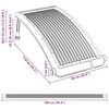 vidaXL Curved Pool Solar Heating Panel 110x65 cm