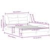 vidaXL Bed Frame without Mattress "Hvar" Dark Grey 152x203 cm Queen Fabric