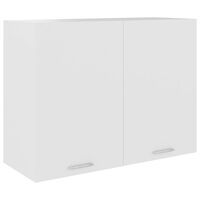 vidaXL Hanging Cabinet White 80x31x60 cm Engineered Wood