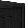 vidaXL Sideboard Black Oak 102 x 35 x 55 cm Engineered Wood