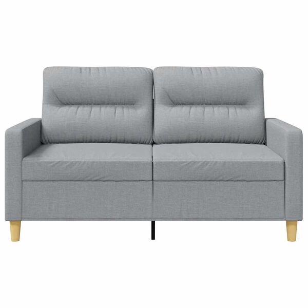vidaXL 2-Seater Sofa Light Grey 120 cm Fabric