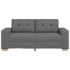 vidaXL Loveseat Sofa Dark Grey 180x77x82 cm Fabric
