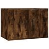vidaXL Wall Mounted TV Cabinet Smoked Oak 57x34,5x40 cm