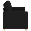 vidaXL Loveseat Sofa Black 160x77x82 cm Fabric