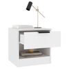 vidaXL Bedside Cabinets 2 pcs White Engineered Wood