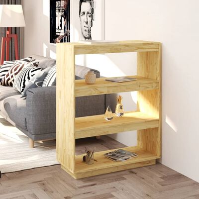 vidaXL Book Cabinet/Room Divider 80x35x103 cm Solid Pinewood