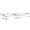 vidaXL Pallet Floor Cushion Cotton 120x40x7 cm Grey