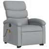 vidaXL Electric Stand up Massage Recliner Chair Light Grey Fabric