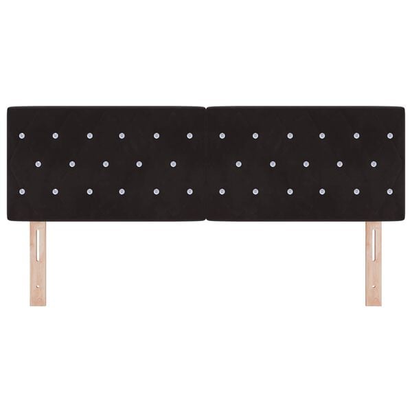 vidaXL Headboard with Headboard Black 160 cm Faux Leather