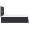 vidaXL Ottoman Bed with Mattresses & LEDs Black Double Velvet