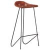 vidaXL 7 Piece Bar Set Solid Wood Acacia and Real Leather