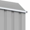 vidaXL Garden Firewood Shed Grey 245x98x159 cm Galvanised Steel