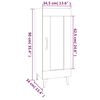 vidaXL Sideboard High Gloss White 34.5x34x90 cm Engineered Wood