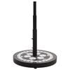 vidaXL Parasol Base Black and White Round 12 kg