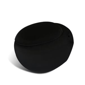 vidaXL Wall Hung Toilet Black Unique Egg Design
