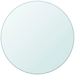 vidaXL Table Top | Transparent | Tempered Glass | 900mm diameter | Round