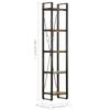 vidaXL 5-Tier Bookcase 40x30x180 cm Solid Reclaimed Wood