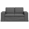 vidaXL Sofa Dark Grey 162 x 80 x 82 cm Fabric