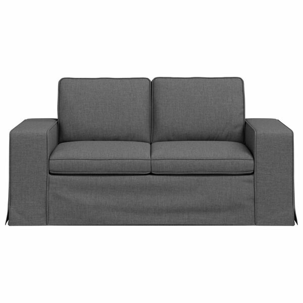 vidaXL Sofa Dark Grey 162 x 80 x 82 cm Fabric