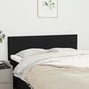 vidaXL Headboards Black 144x5x78/88 cm Fabric