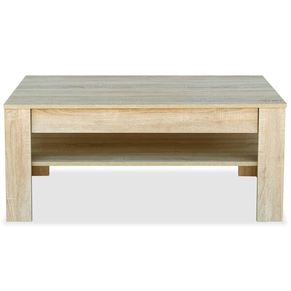 vidaXL Coffee Table Engineered Wood 110x65x48 cm Oak