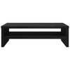 vidaXL Monitor Stand Black Oak 42x24x13 cm Engineered Wood