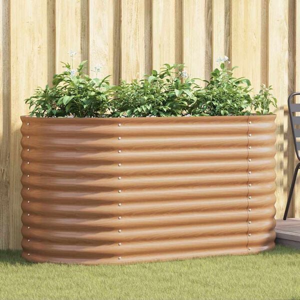 vidaXL Raised Bed Brown 160 x 80 x 81 cm Steel