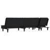 vidaXL L-shaped Sofa Bed Dark Grey 255x140x70 cm Fabric