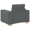 vidaXL Sofa 3 pcs Dark Grey 221 x 80 x 80 cm Fabric