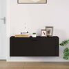 vidaXL Wall Shoe Cabinet Black 100x35x38 cm Engineered Wood
