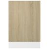 vidaXL Dishwasher Panel Sonoma Oak 45x3x67 cm Engineered Wood