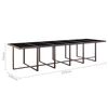 vidaXL 17 Piece Outdoor Dining Set with Cushions Poly Rattan Brown