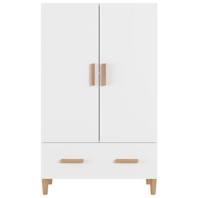 Highboard Rovere Nero 80x39x178 cm Legno Ingegnerizzato 2391836