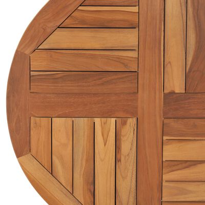 vidaXL Table Top Solid Teak Wood Round 2.5 cm 70 cm