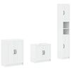 vidaXL 3 Piece Bathroom Cabinet Set UTRECHT White Engineered Wood
