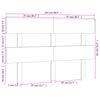 vidaXL Bed Headboard White 154x3x81 cm Solid Wood Pine