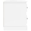 vidaXL Bedside Cabinets 2 pcs High Gloss White 39x39x47.5 cm Engineered Wood