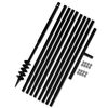 vidaXL Ground Drill with Handle 80 mm with Extension Tube 9 m Steel