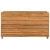 vidaXL Raised Bed 100x40x55 cm Recycled Teak Wood and Steel