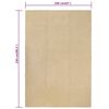 vidaXL Rug Rectangular Natural 160x230 cm Cotton