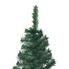 vidaXL Corner Artificial Christmas Tree LEDs&Ball Set Green 150 cm PVC
