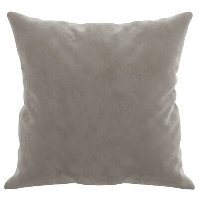 vidaXL Throw Pillows 2 pcs Light Grey 40x40 cm Velvet