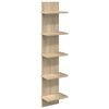 vidaXL Wall Shelf Sonoma Oak 22 x 15 x 100 cm Engineered Wood