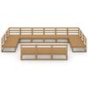 vidaXL 13 Piece Garden Lounge Set Solid Pinewood