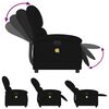 vidaXL Electric Massage Recliner Chair Black Velvet