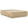vidaXL Bed Frame Sonoma Oak 150 x 200 cm Engineered Wood