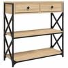 vidaXL Console Table Sonoma Oak 75x28x75 cm Engineered Wood