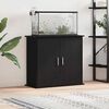 vidaXL Aquarium Stand Black Oak 81x36x73 cm Engineered Wood